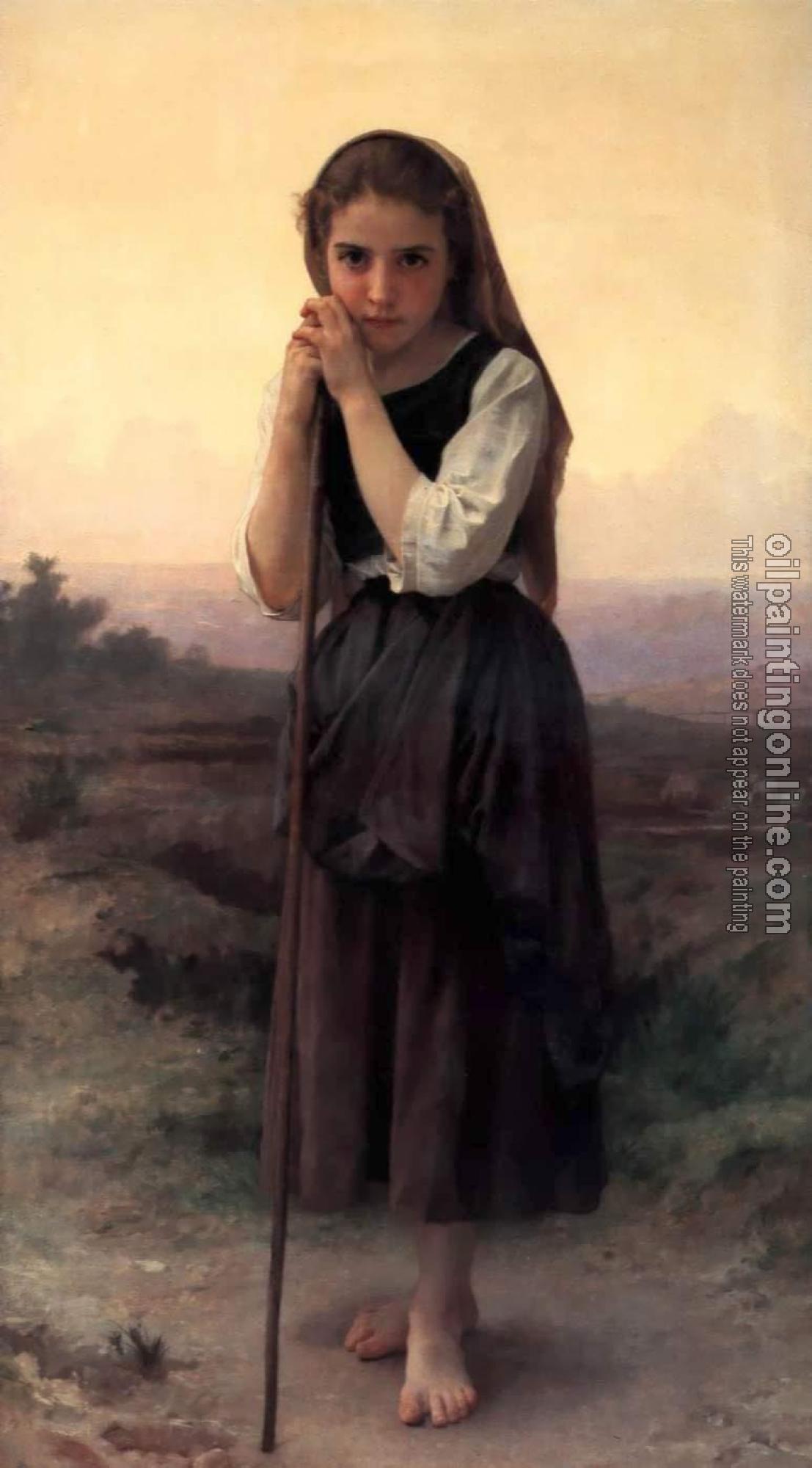 Bouguereau, William-Adolphe - Little Shepherdess